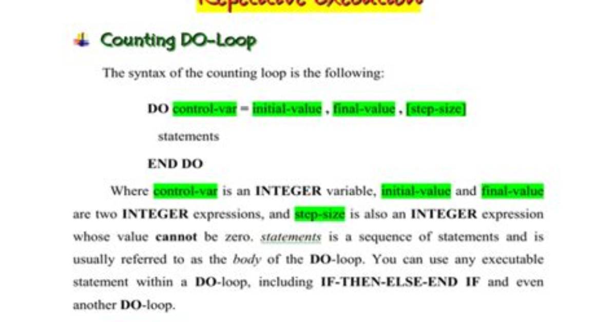 Do Loop Fortran Iterations?