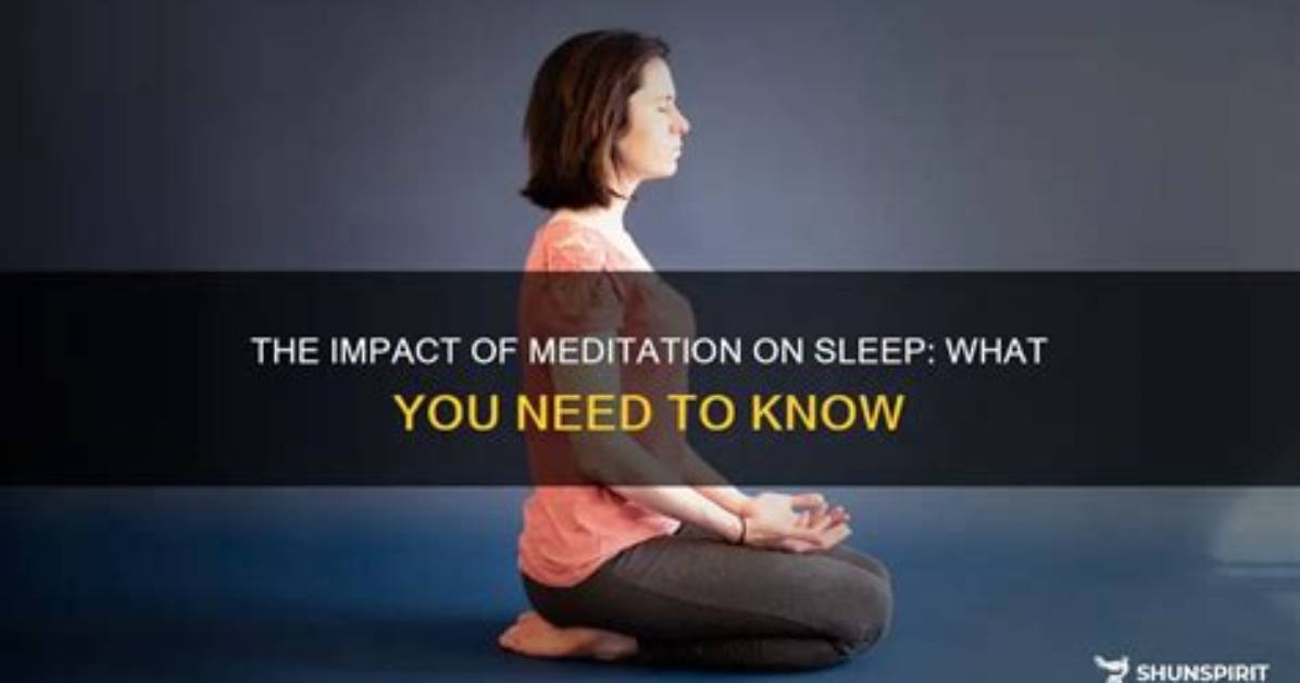 Do Meditators Need Less Sleep?