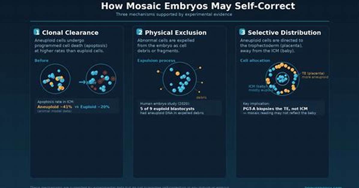 Do Mosaic Embryos Self Correct?