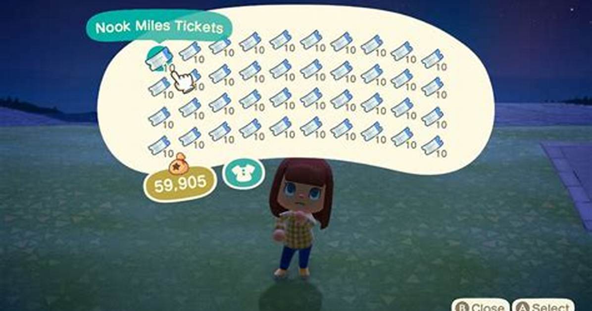 Do Nook Miles Tickets Stack?