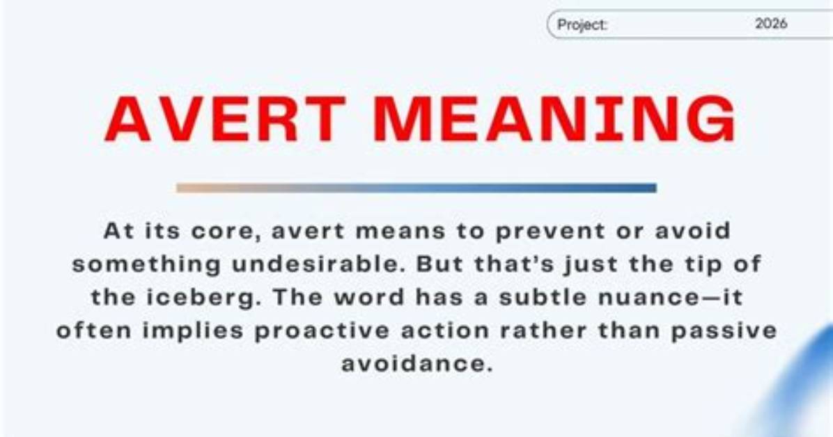 Do Not Avert Meaning?