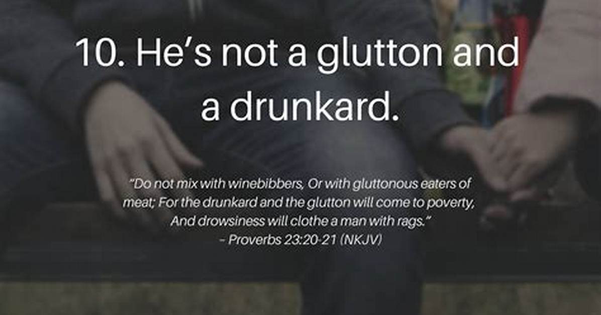 Do Not Be a Glutton?
