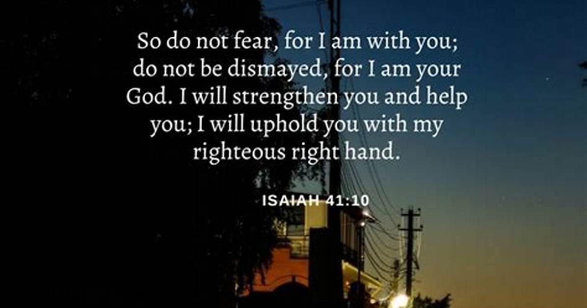 Do Not Be Dismayed