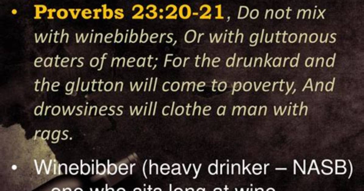 Do Not Be Gluttonous?