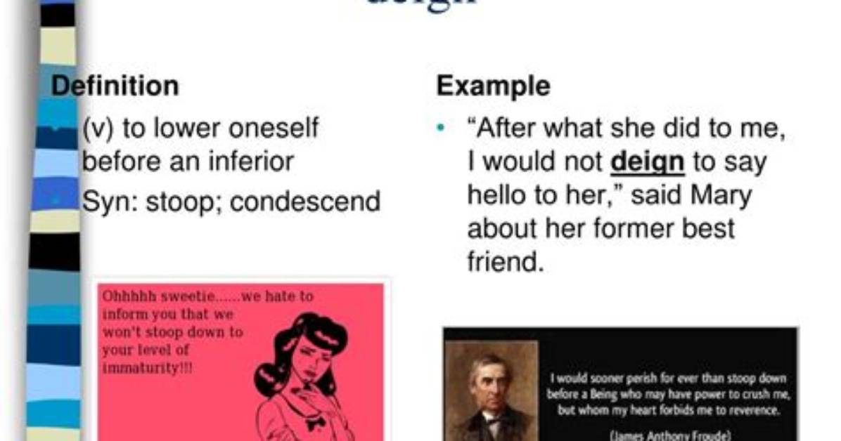 Do Not Deign Definition?
