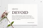 Do Not Devoid Meaning?