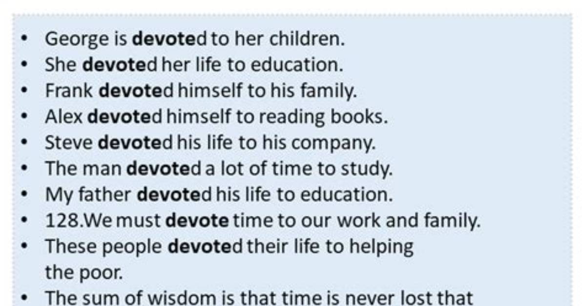 Do Not Devote Meaning?