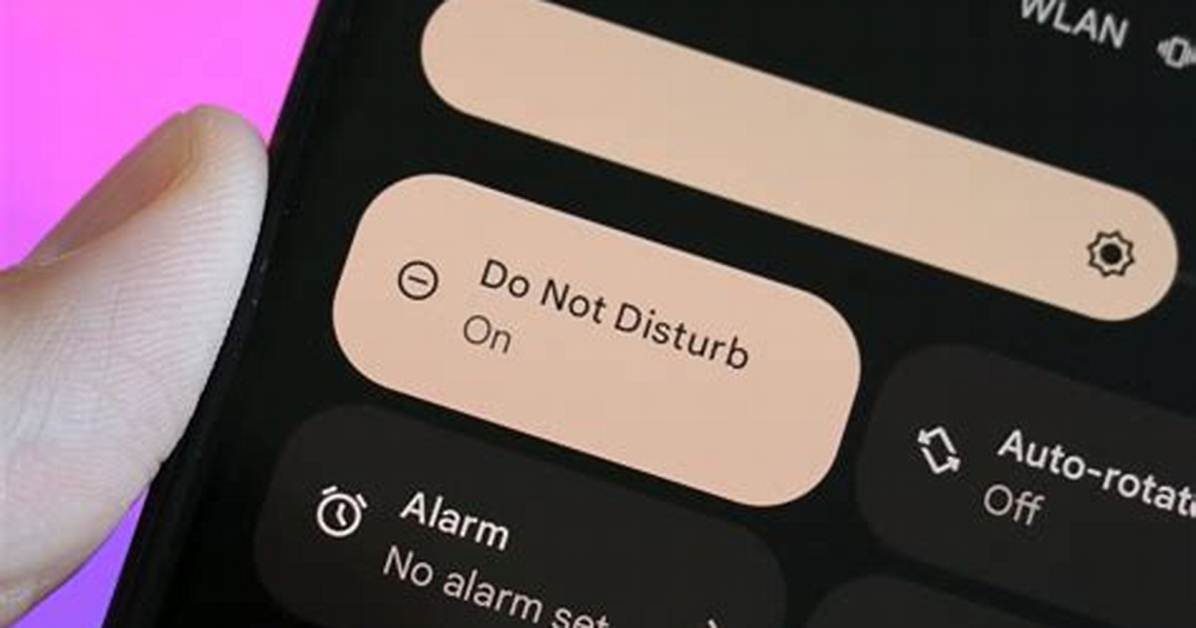 Do Not Disturb Quick Settings?