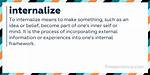 Do Not Internalize Meaning?