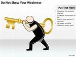 Do Not Show Weakness?