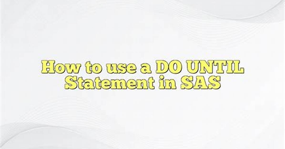 Do over Statement in Sas?