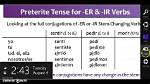 Do Preterite Verbs Stem Change?
