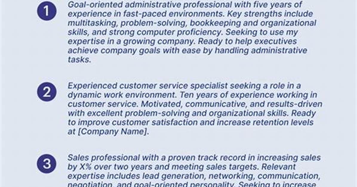 Do Resumes Need Objectives?