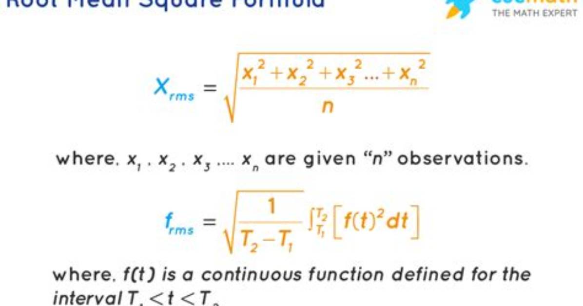 Do Root Mean Square?