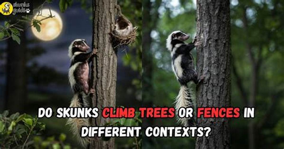 Do Skunks Climb