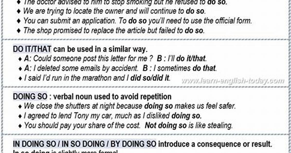 Do So Do So Meaning?