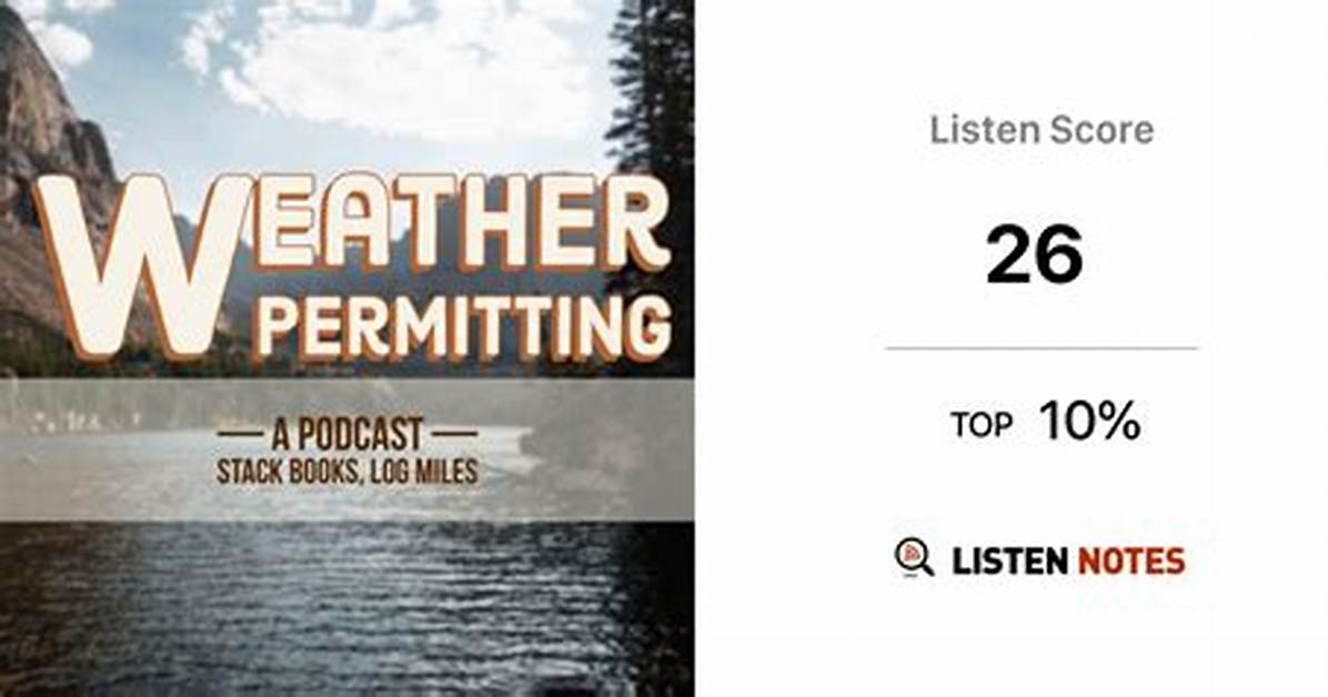 Do Something Weather Permitting?