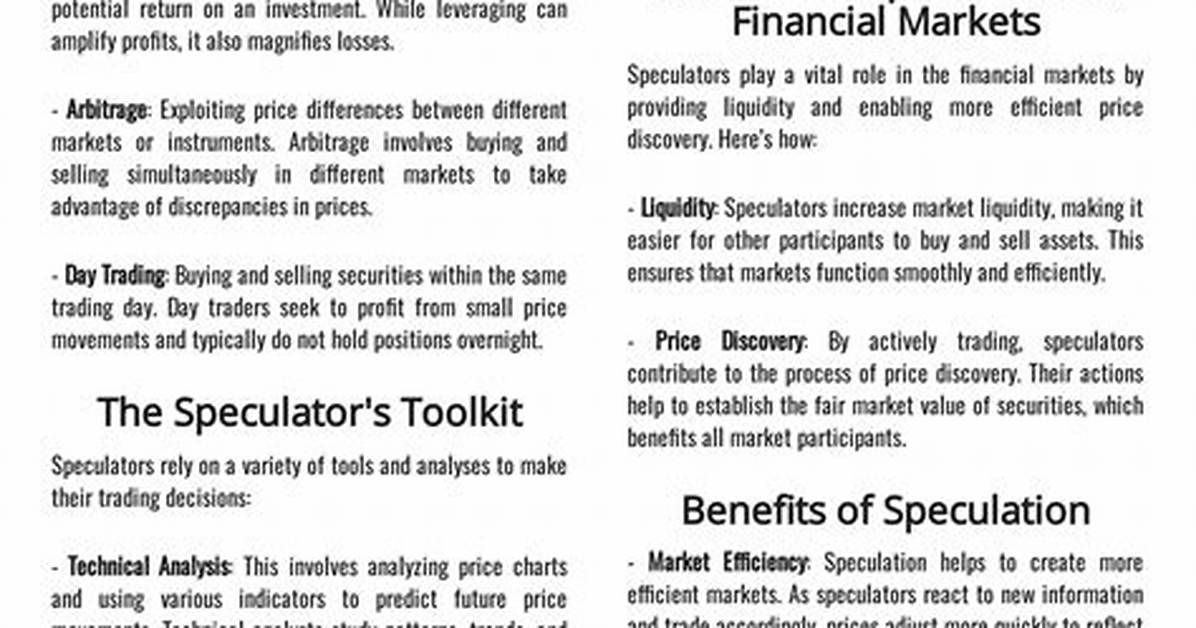 Do Speculators Affect Prices?
