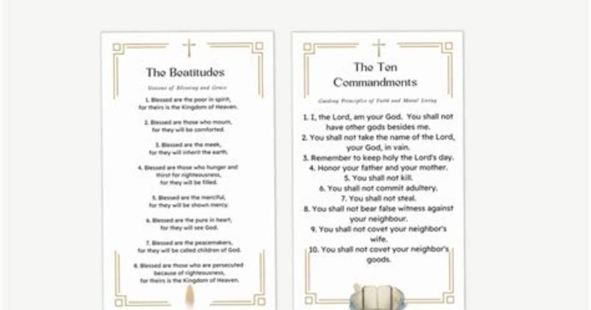 Do the Beatitudes Replace the Ten Commandments?