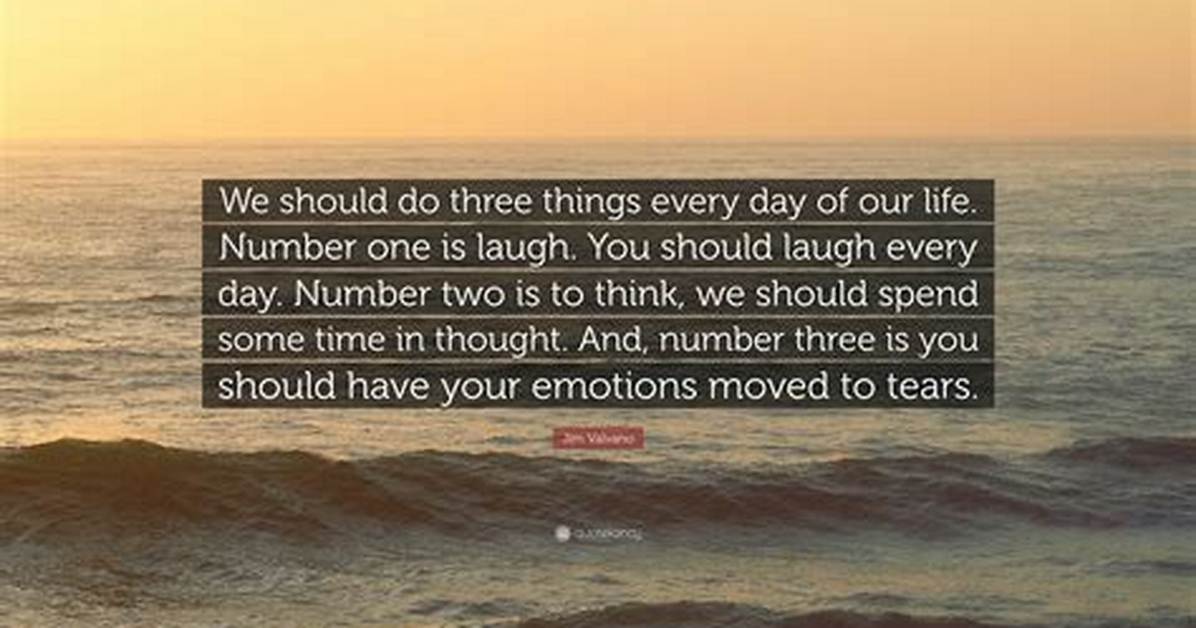 Do Three Things a Day?