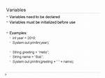 Do Variables Need to Be Initialized?