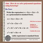 Do We Solve Polynomial?