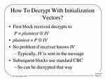 Do You Need Initialization Vector to Decrypt?