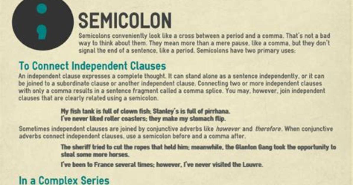 Do You Put Semicolon?