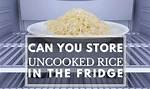 Do You Store Rice?