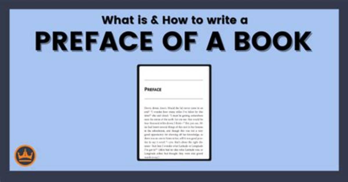 Do You Write Preface?
