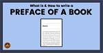 Do You Write Preface?