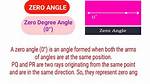 Do Zero Degree Angles Exist?