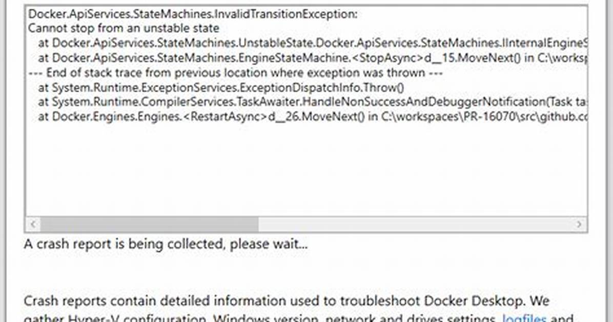 Docker Failed to Start