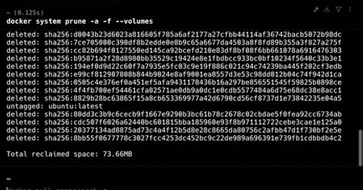 Docker System Prune