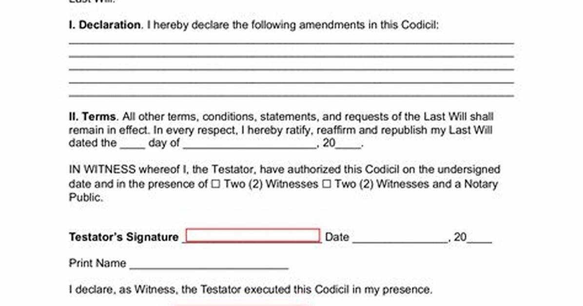 Does a Codicil Republish a Will?