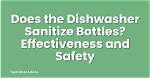 Does a Dishwasher Sanitize