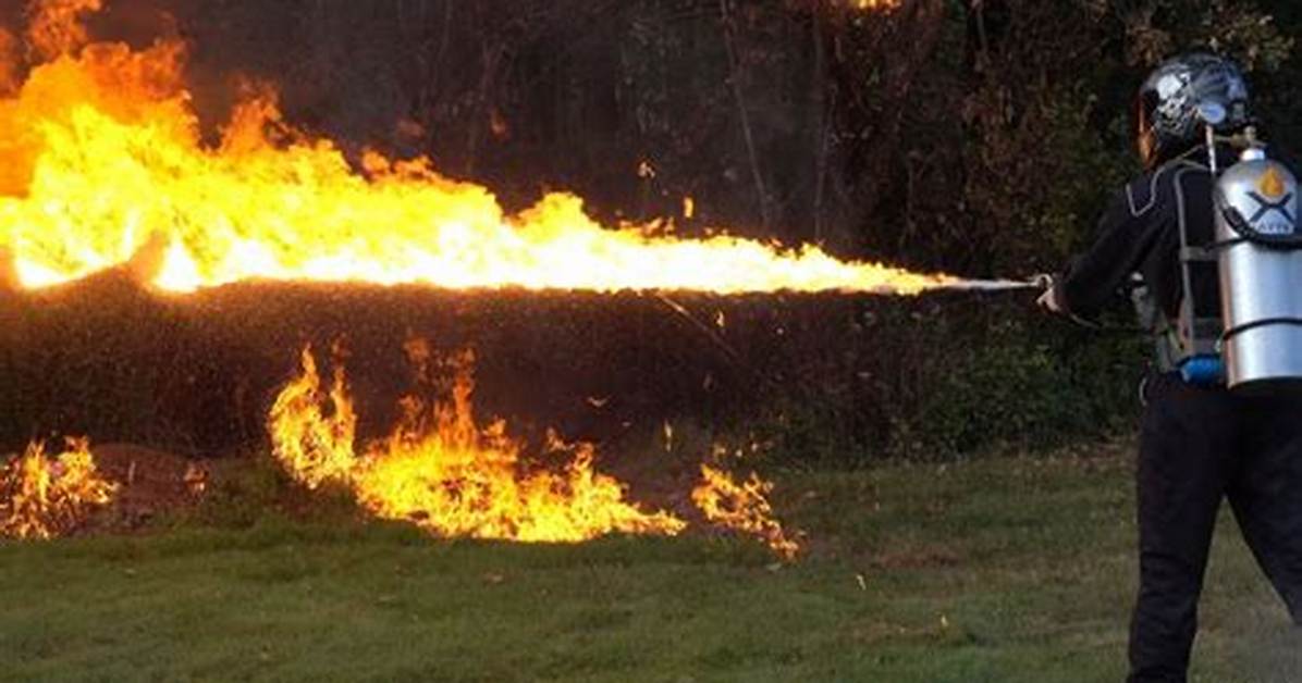 Does a Flamethrower Explode When Shot?