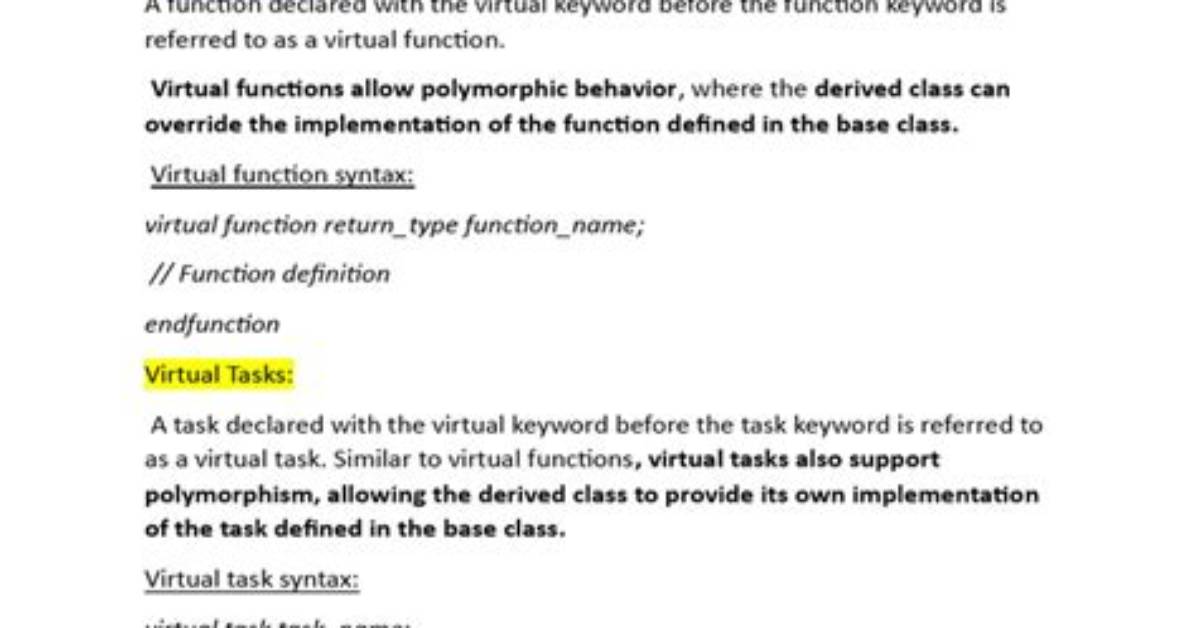 Does a Virtual Method Have to Be Overridden?