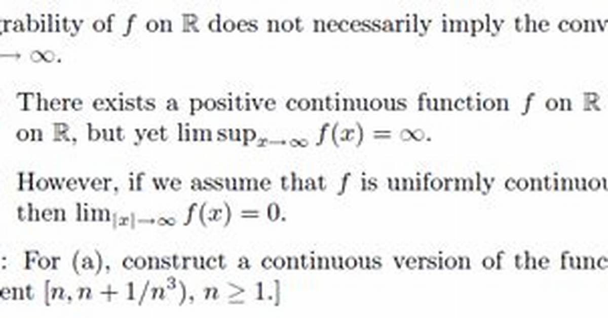Does Absolute Integrability Imply Integrability?