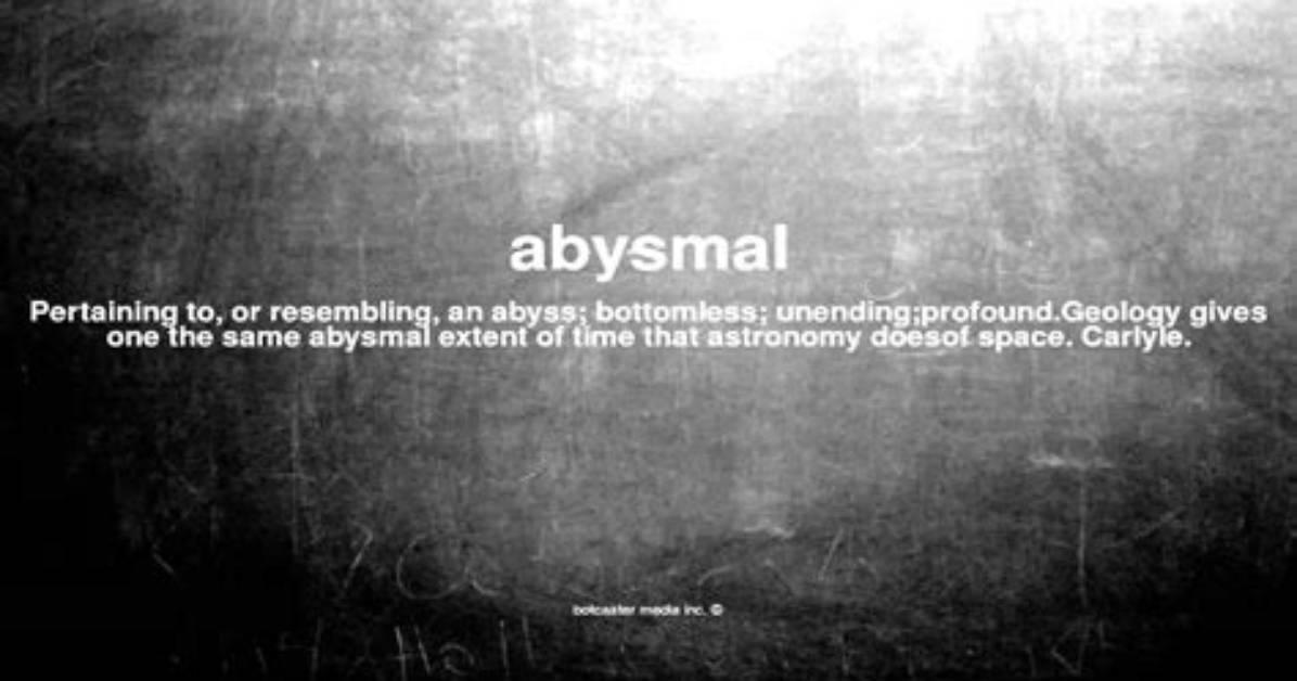 Does Abysmal Mean Deep?