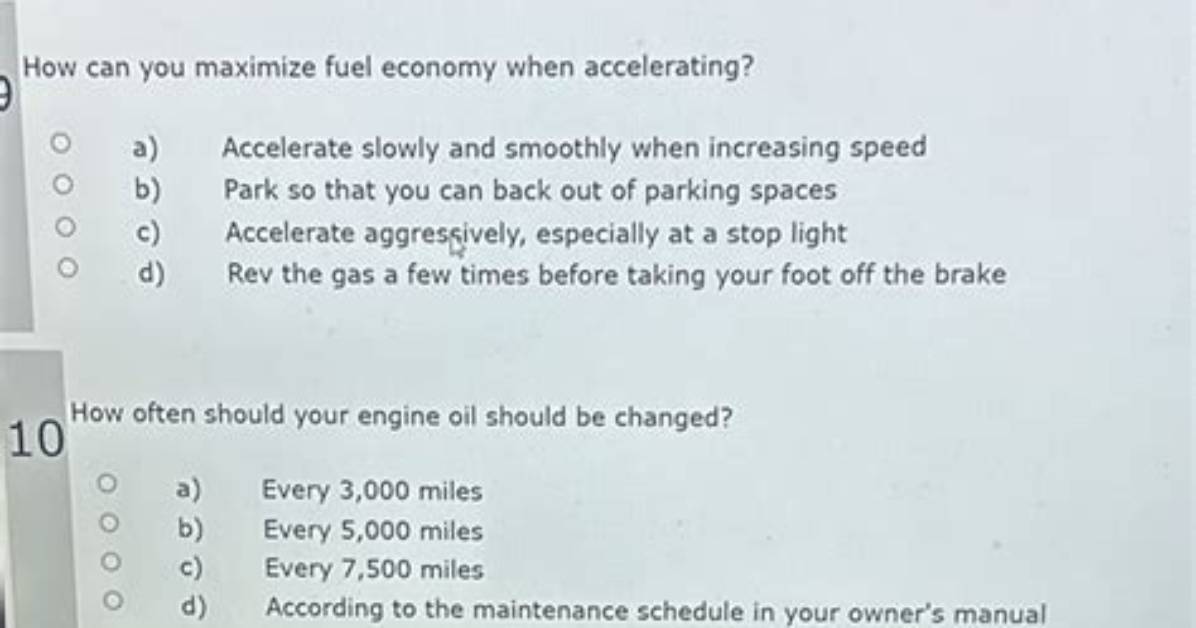 Does Accelerating Slowly Save Fuel?