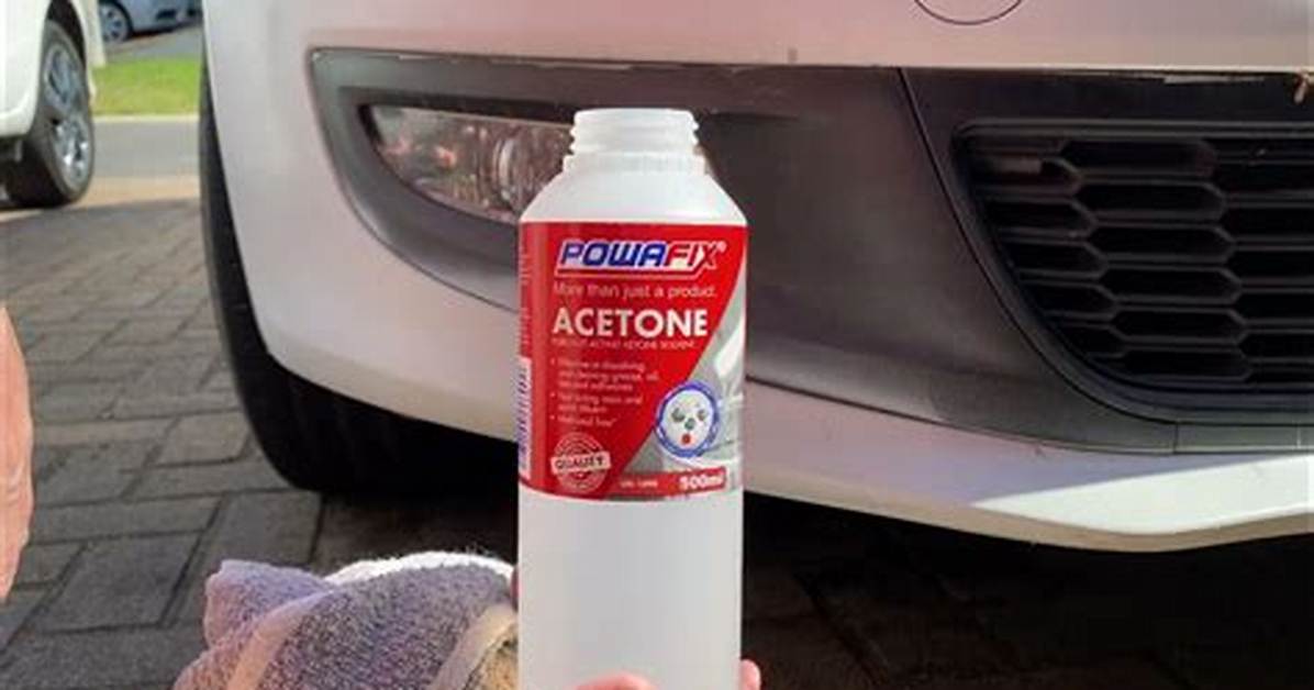 Does Acetone Remove Paint