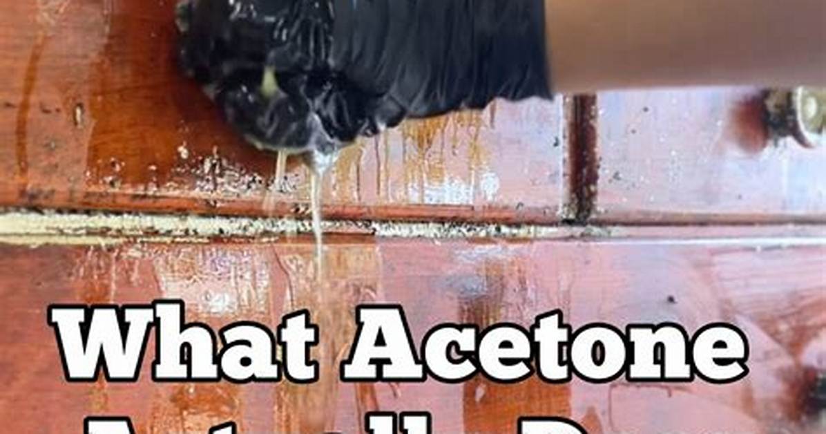 Does Acetone Ruin Paper