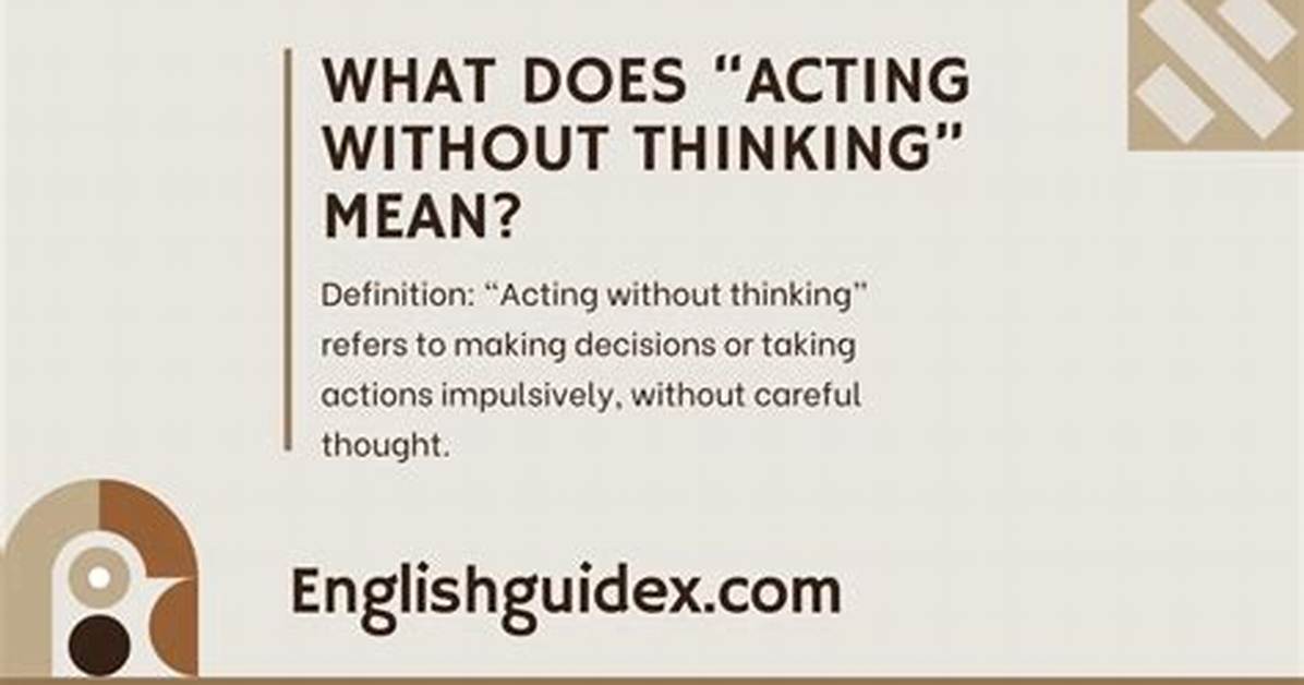 Does Acting out Mean?