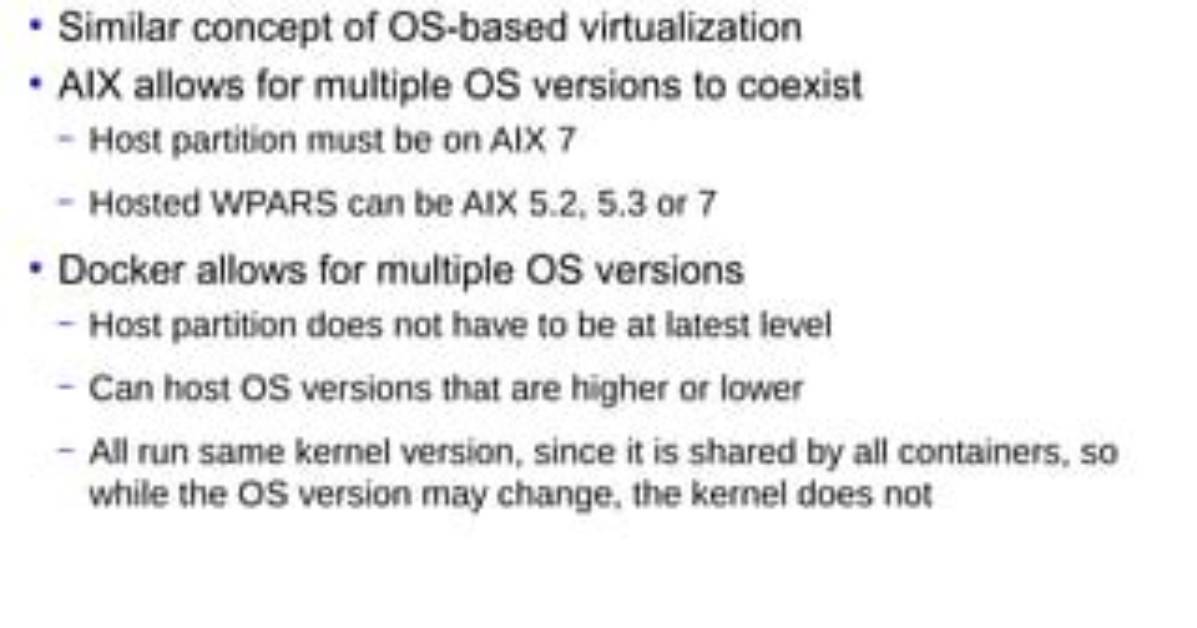Does Aix Support Docker?