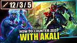 Does Akali Counter Zed?