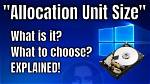 Does Allocation Unit Size Matter?