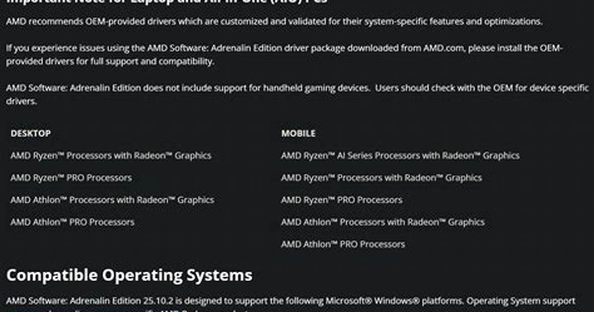 Does Amd Support Windows 10?