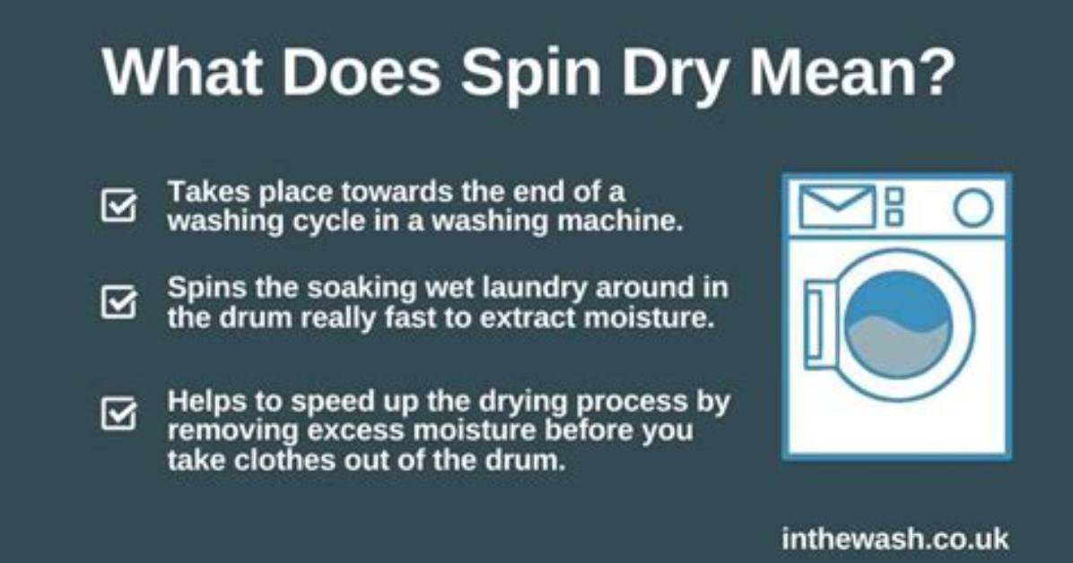 Does an Extra Spin Dry Clothes