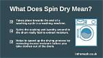 Does an Extra Spin Dry Clothes